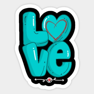 LOVE IS LOVE SET DESIGN Sticker